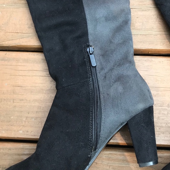 Black/Gray Boots - Picture 3 of 10